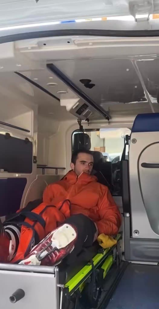 Gonzalo rescate nieve lesion de ligamento cruzado anterior crioterapia